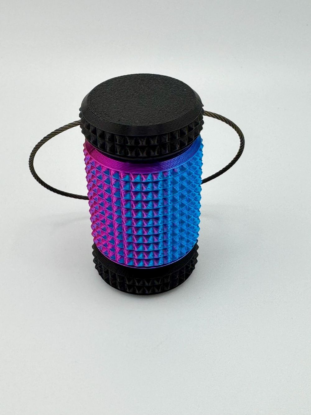 Dual Color PrismaRoll - Textured Sensory Fidget Keychain | A...
